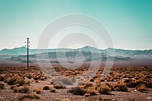 Mojave Desert near Route 66 in California