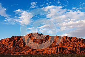 Mojave Desert Red Rocks In Valley Of Fire State Park