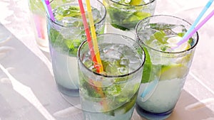 The mojito cocktails