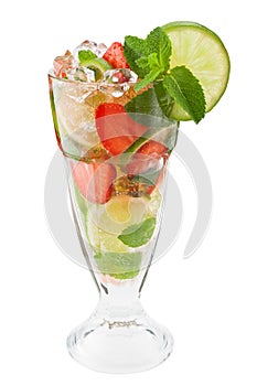 Mojitos strawberry cocktail