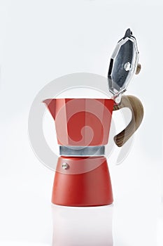 Moka pot coffee maker photo