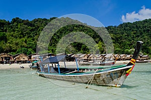 The Moken Sea Gypsy Village at Koh Surin on the Mu Ko Surin National Park,