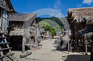 The Moken Sea Gypsy Village at Koh Surin on the Mu Ko Surin National Park, photo