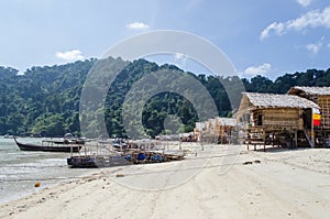 The Moken Sea Gypsy Village at Koh Surin on the Mu Ko Surin National Park, photo