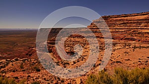 Moki Dugway Dirt Road Switchbacks in Cliff Bear Ears National Monument Tilt Up Utah Southwest USA