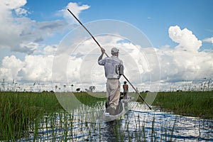 Mokoro Canoe Trip in the Okavango Delta near Maun, Botswana