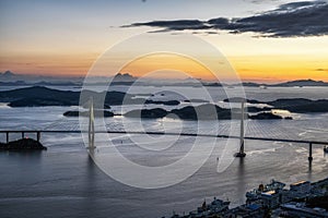 Mokpo Bridge after Sunset