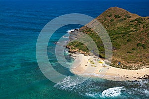 Tropical scenic Kayaking at the Mokulua Islands Oahu Hawaii