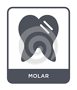 molar icon in trendy design style. molar icon isolated on white background. molar vector icon simple and modern flat symbol for