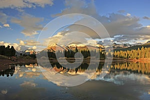 Molas lake and Needle mountains, Weminuche wilderness, Colorado