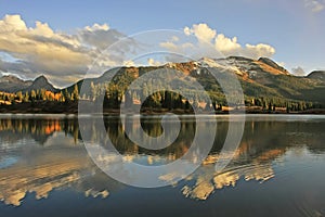 Molas lake and Needle mountains, Weminuche wilderness, Colorado