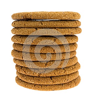 Molasses Cookies Stacked