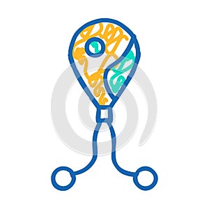 mold bacteria icon doodle illustration