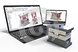 Mold design with 3D software