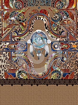 Geometric etnic design