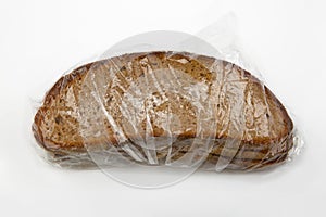 Molded rye Bread wrapped with cellophane foil