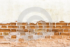 Molder brick wall background