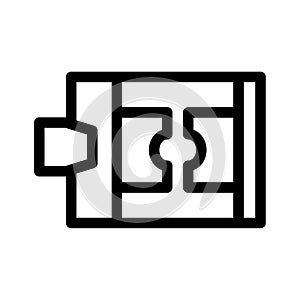 molding machine vector line icon