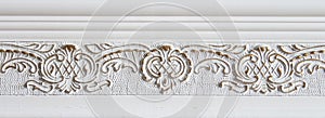 Molding on the wall frieze on the wall, a bas-relief, wall decoration, background modeling
