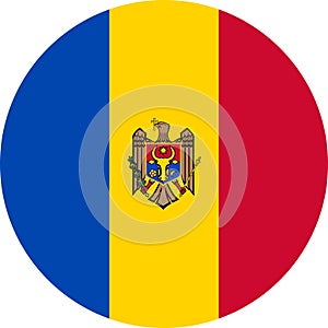 Moldova Flag Europe illustration vector eps