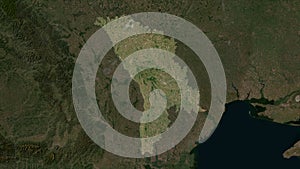 Moldova highlighted. Low-res satellite