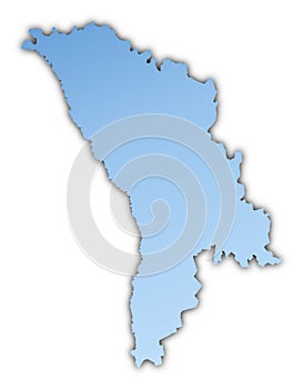 Moldova map photo