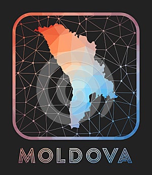Moldova map design.