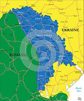 Moldova map photo