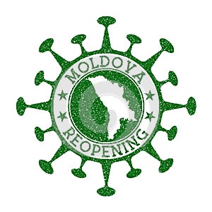 Moldova Reopening Stamp.