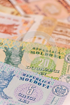 Moldovan leu. MDL banknotes. MD