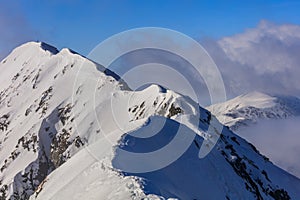 Moldoveanu Peak in winter photo