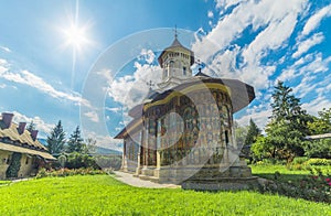 Moldovita orthodox painted church monastery