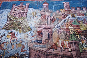 Moldovita, Siege of Constantinople fresco