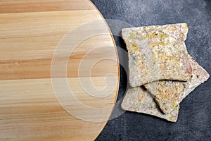 Moldy slice of bread