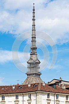 Mole Antonelliana tower, major landmark building in Turin, Italy