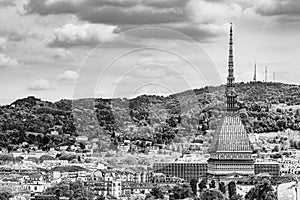 Mole Antonelliana tower in Turin, Italy