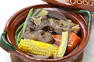 Mole de olla, mexican cuisine photo