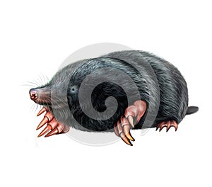 Mole Talpidae, insectivorous animal photo