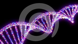 Molecular DNA .Atomic lattice.Technology background.Biotechnology, biochemistry, genetics and medicine concept. illustration