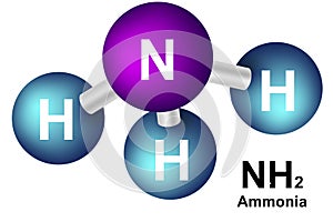 Molecular formula of ammonia isolated