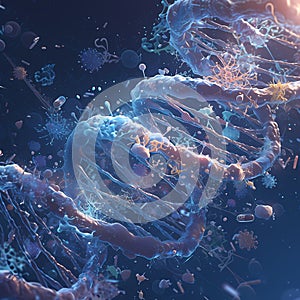 Molecular Marvel: CRISPR Gene Editing Visualized in 3D