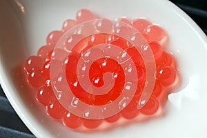 Molecular melon caviar balls