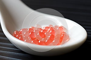 Molecular melon caviar balls