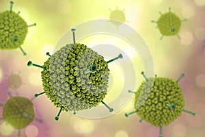 Molecular model of Adenovirus photo