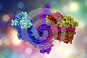 Molecular model of botulinum neurotoxin photo