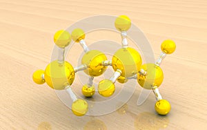 Molecular model of butane