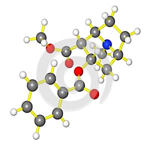 Molecular model of cocaine