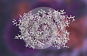 Molecular model of interferon-alpha