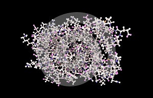 Molecular model of interferon-alpha photo