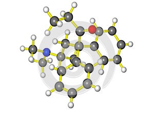 Molecular model of methadone